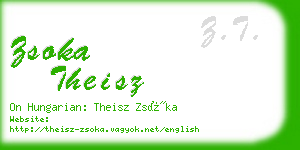 zsoka theisz business card